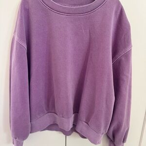 GAP Women's Lavender Crew Neck Sweater